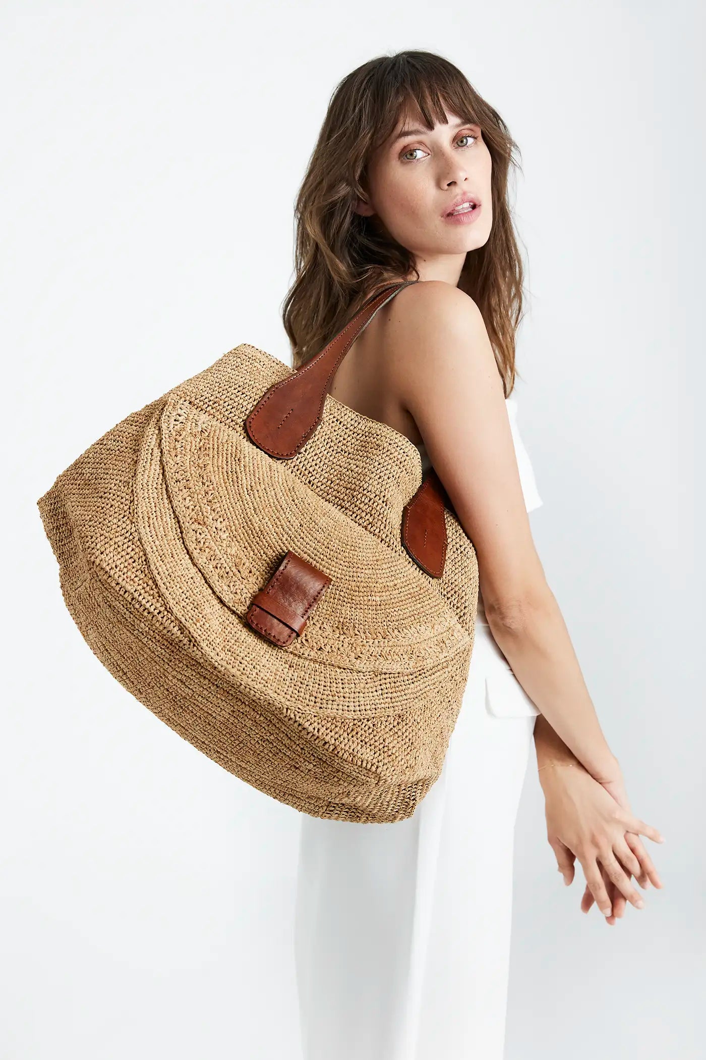 Raffia tasche on sale