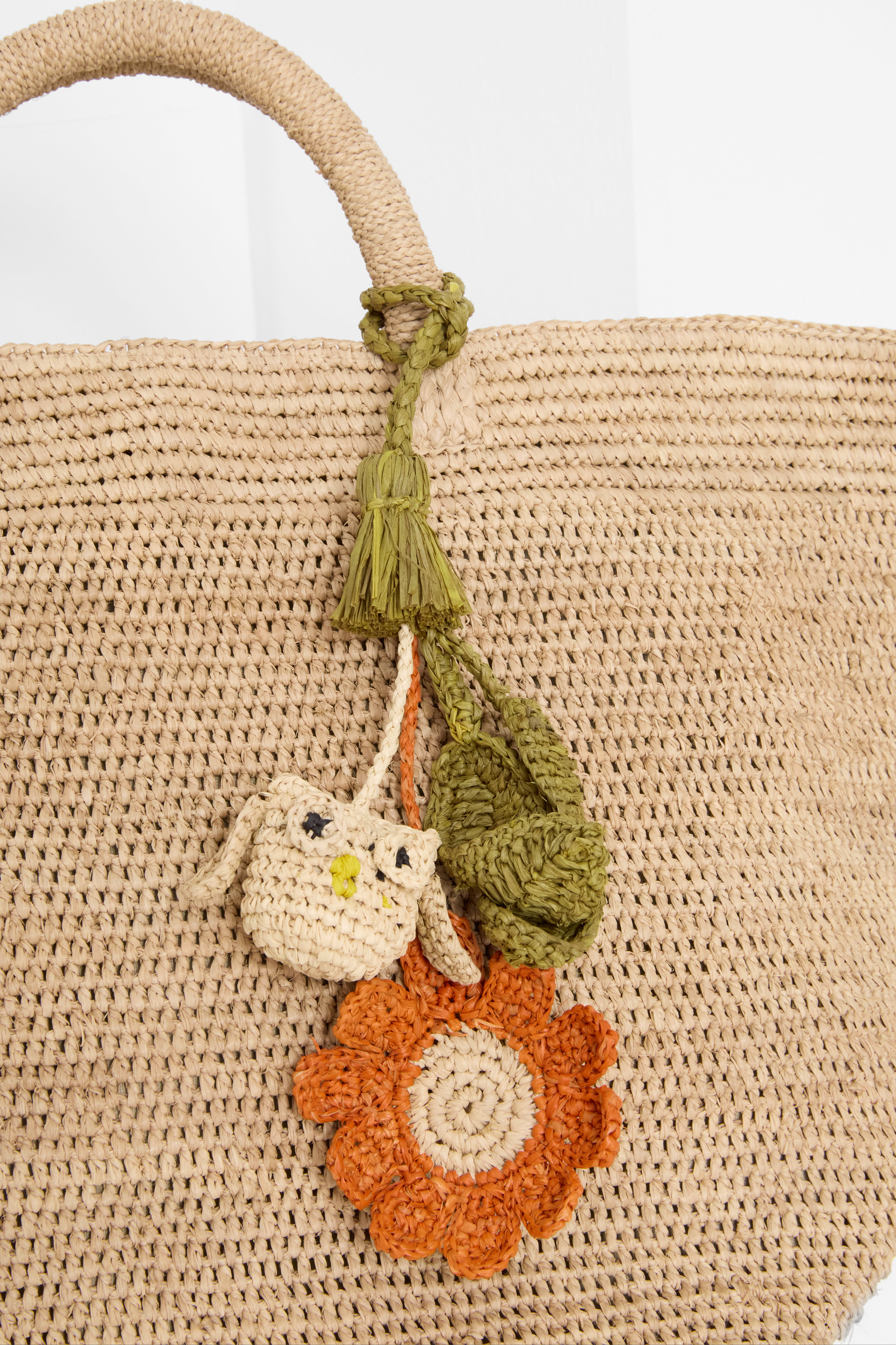 BAG CHARM White Owl