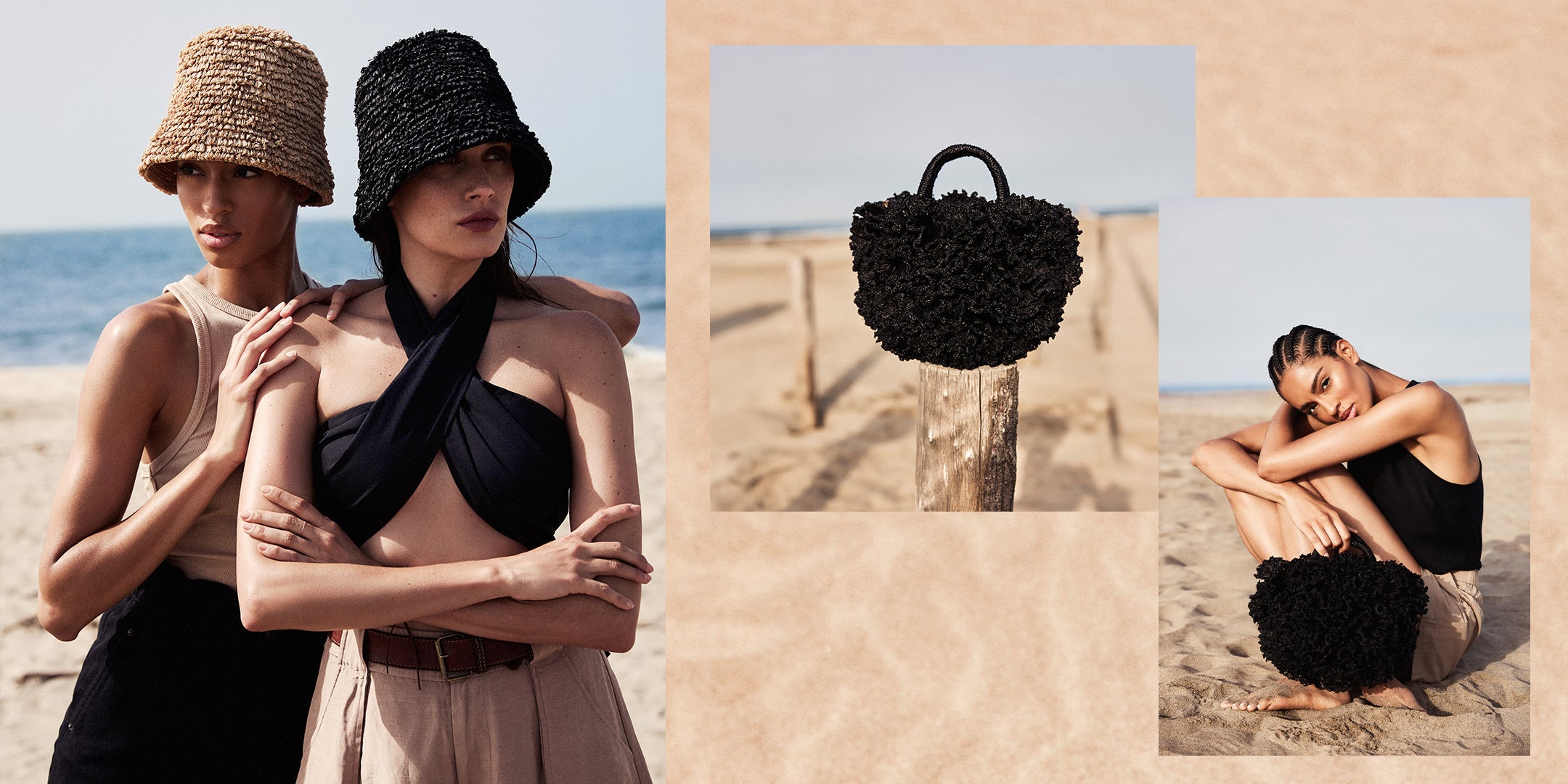 トートバッグ IBELIV SS25 LAHADY BAG (LAHADY TEA) RAFFIA Shoulder Bag - City Bag - RAFFIA 100% Natural | IBELIV