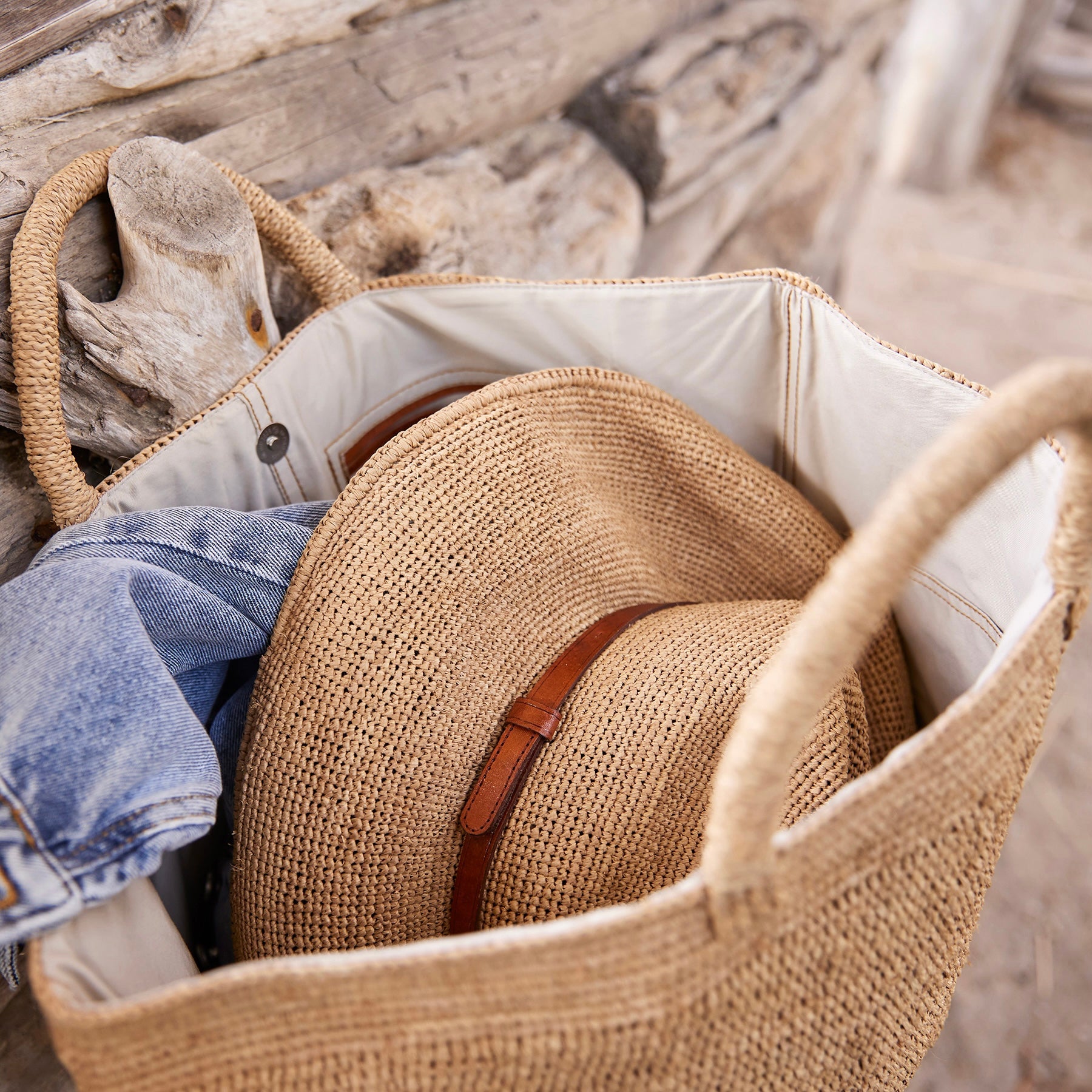 Ibeliv Vanilla et chapeau Safari plage